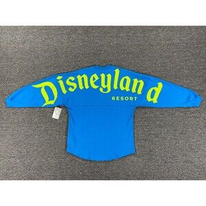 Spirit Jersey Disney Parks Adult Extra Small Blue Neon Long Sleeve Disneyland XS